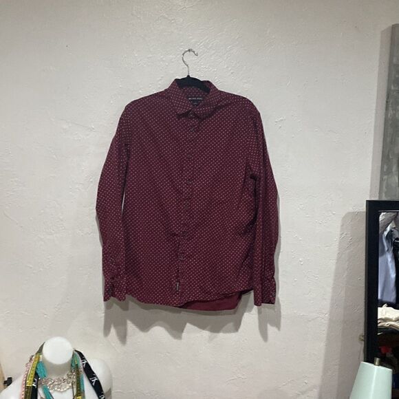 Michael Kors Mens Button Down Long Sleeve Casual Shirt CottonSize Large - Picture 5 of 5